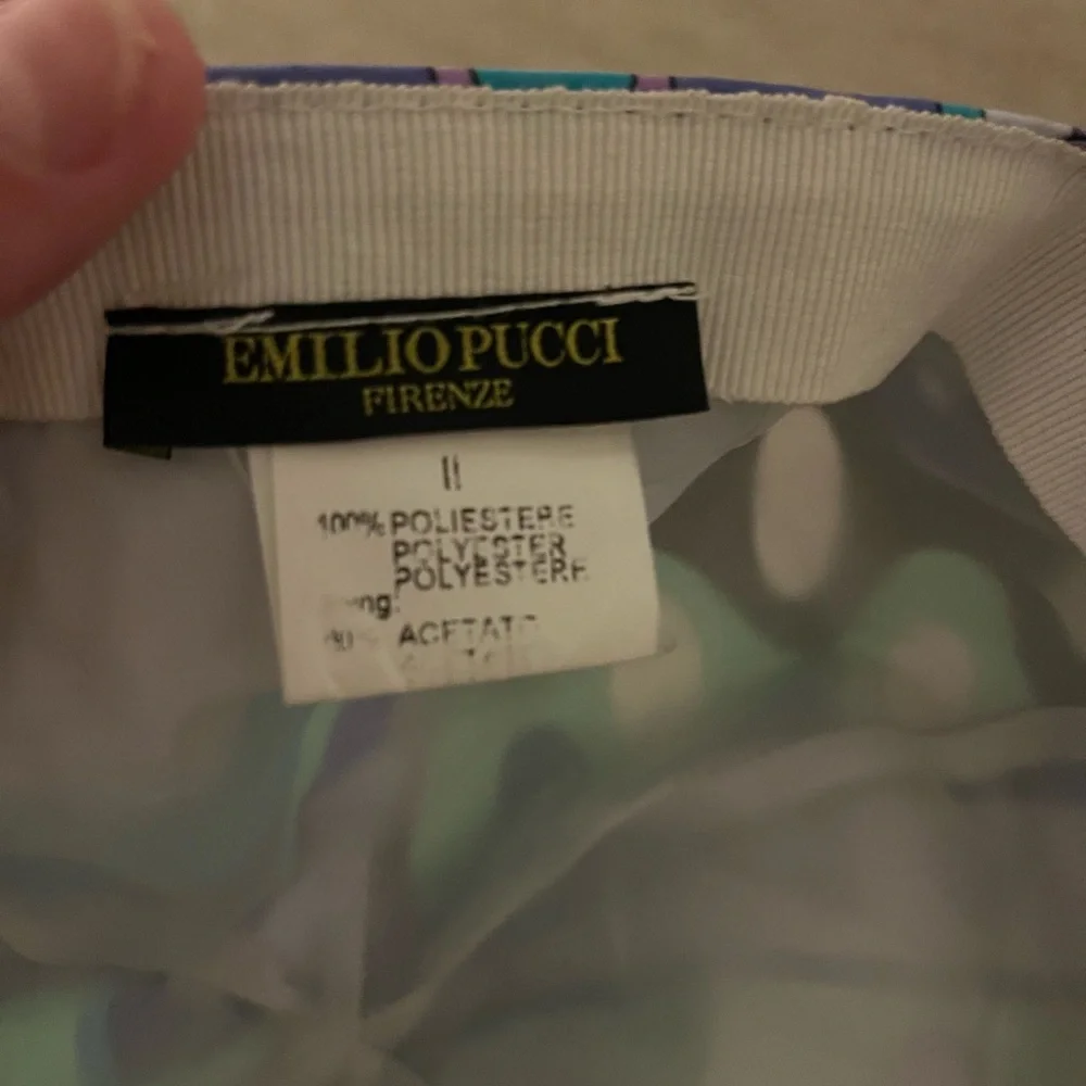Emilio Pucci Hat (vintage rare) w/ ribbon ties in back - Picture 10 of 11